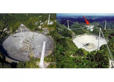 دومین تلسکوپ رادیویی عظیم جهان تخریب شد