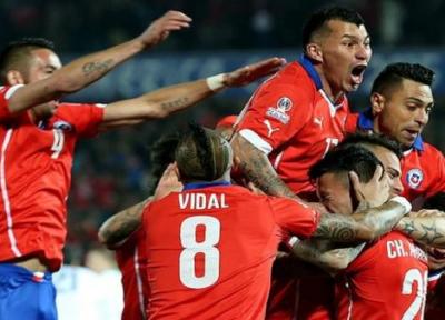 کوپا آمریکا، پیروزی تیم ملی فوتبال شیلی و رسیدن به صدر جدول
