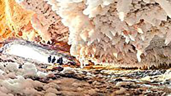 غار نمکدان قشم به عنوان 100 سایت برتر زمین شناسی دنیا (طراحی سایت)