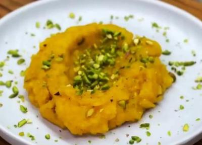 طرز تهیه حلوا شیر شمالی با رنگ و طعم عالی